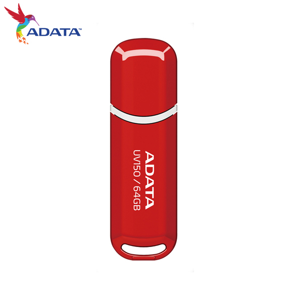 【ADATA 威剛】UV150 64G 紅色 USB 3.2 Gen 1 高速 隨身碟, , large