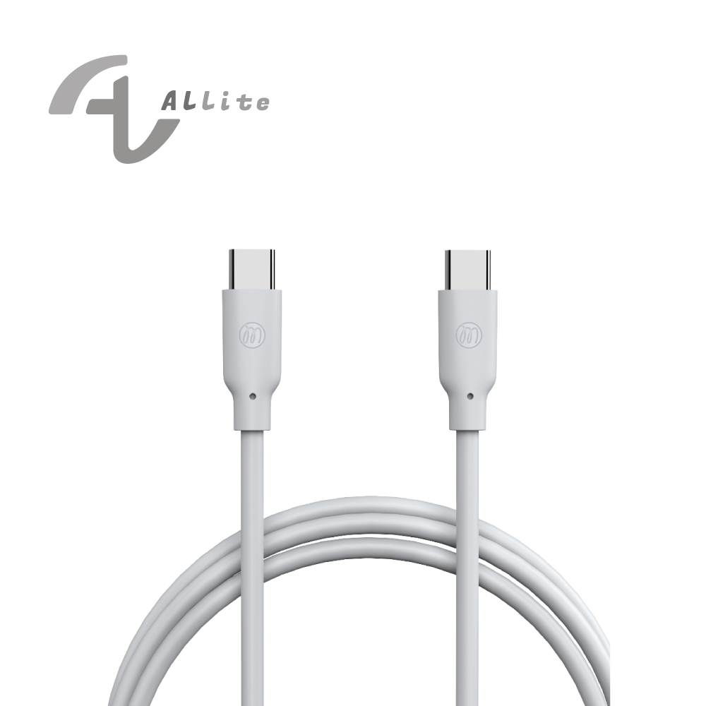 [萬摩科技]Allite 1.5 M 液態矽膠充電線（USB-C to USB-C）冷霧灰, , large