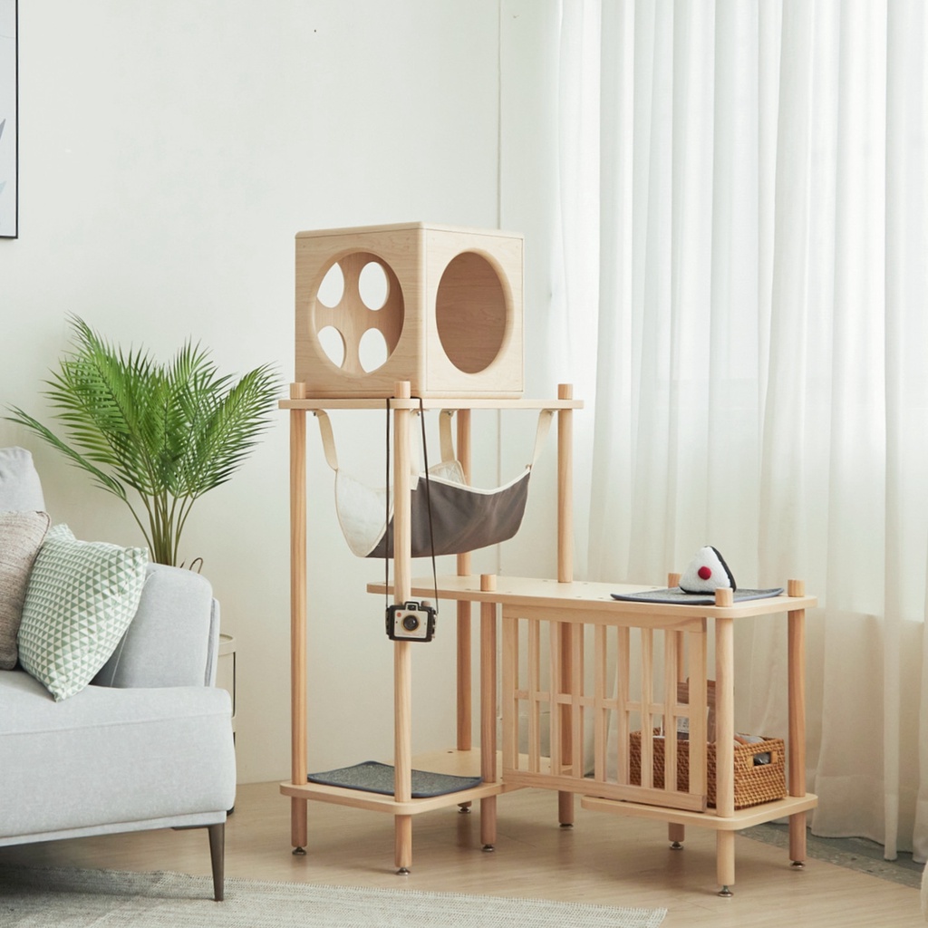 【paipaipets】Bien Bien Cat Tree - L-Shaped Corner, , large