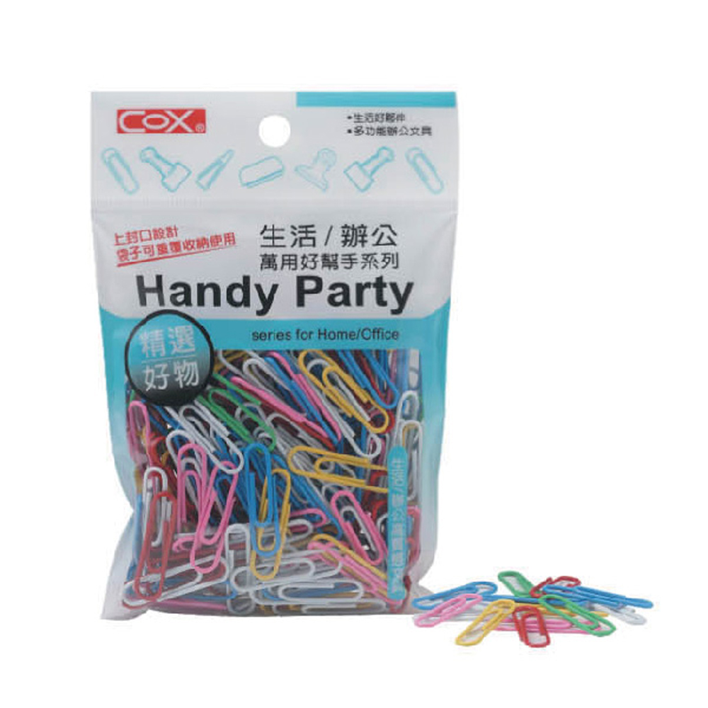 【COX 三燕】33mm 彩色 迴紋針 12包/組 HB-330, , large