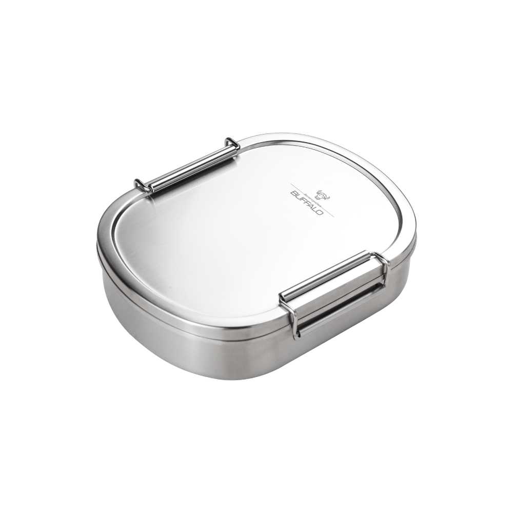 【Buffalo牛頭牌】雅登便當盒0.9L(IH.電磁爐適用/304不鏽鋼), , large