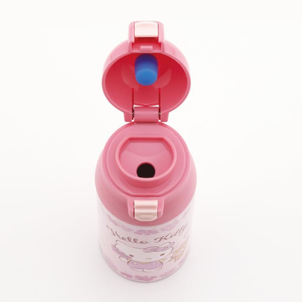 【百科良品】三麗鷗 Kitty 凱蒂貓 花圈款 輕量不鏽鋼保溫杯 隨身杯 保溫保冷杯 360ml(日本境內版), , large