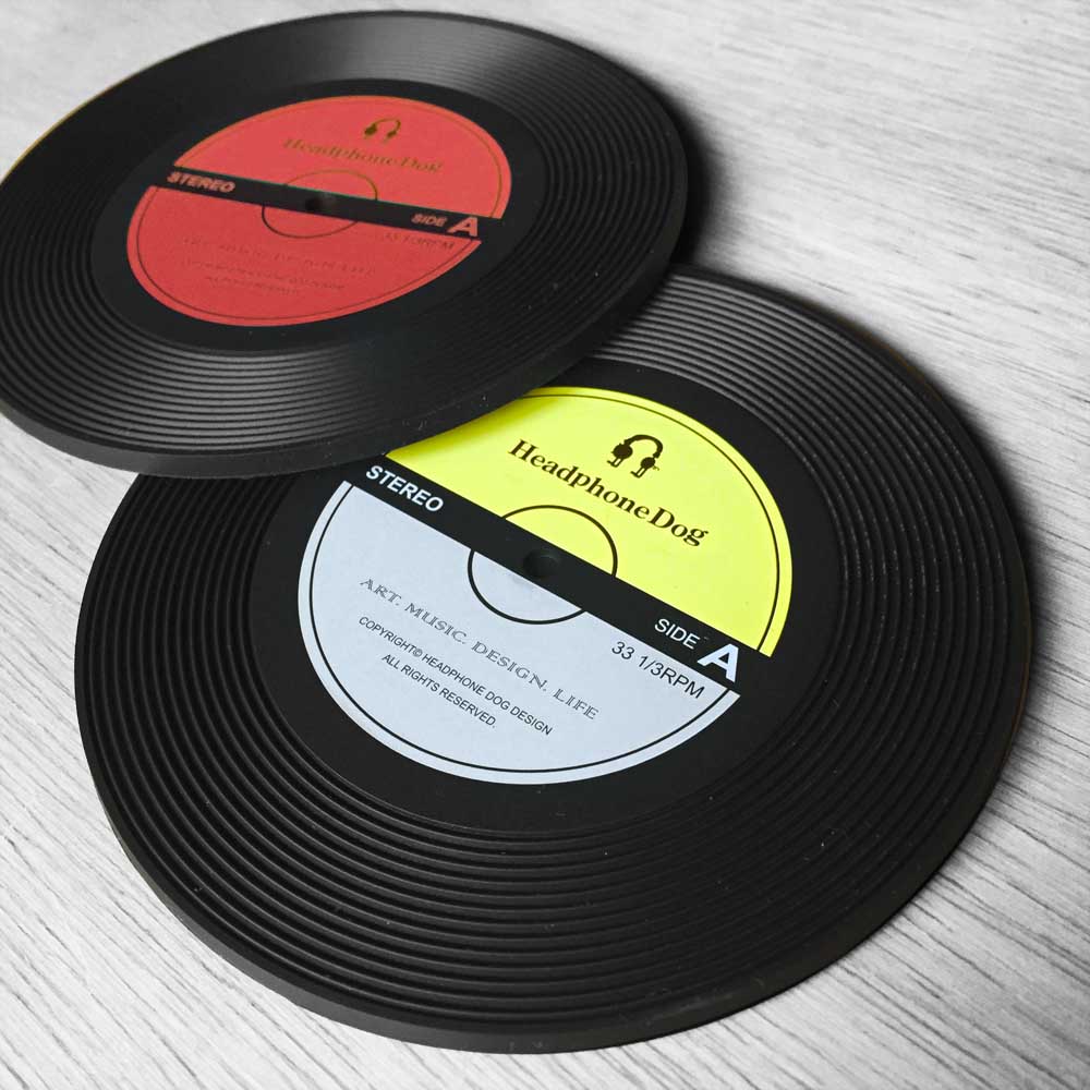 Vinyl Record Coaster X2, , large