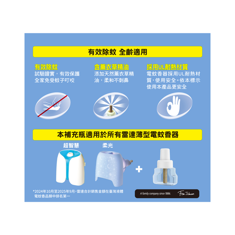 雷達佳兒護液體電蚊香重裝-薰衣草45lmx2, , large
