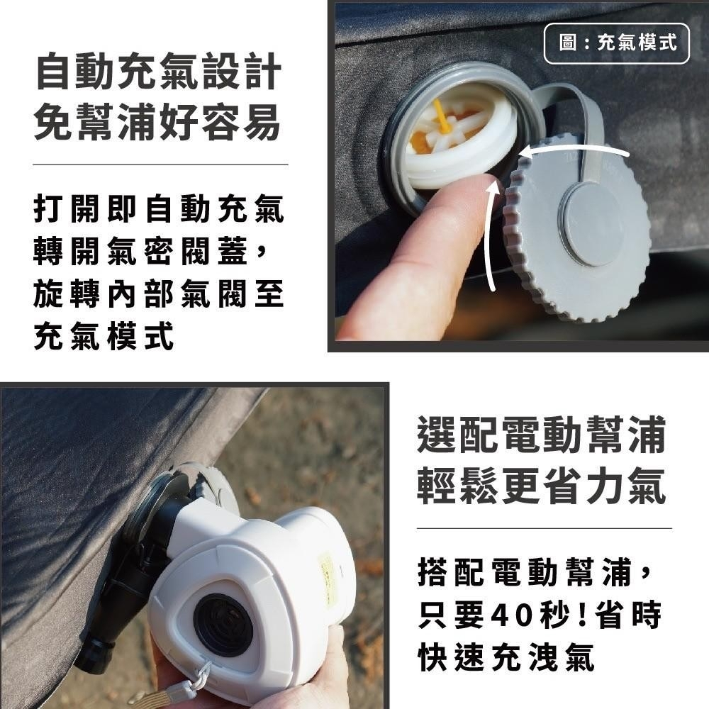 【Camping Ace野樂】ARC-295 樂遊車中床 車充床墊 汽車充氣床 車旅, , large