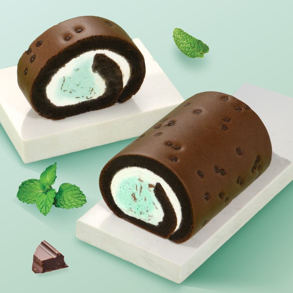 【Yannick 】Mint Chocolate Chip Roll Cake(12CM / Roll), , large