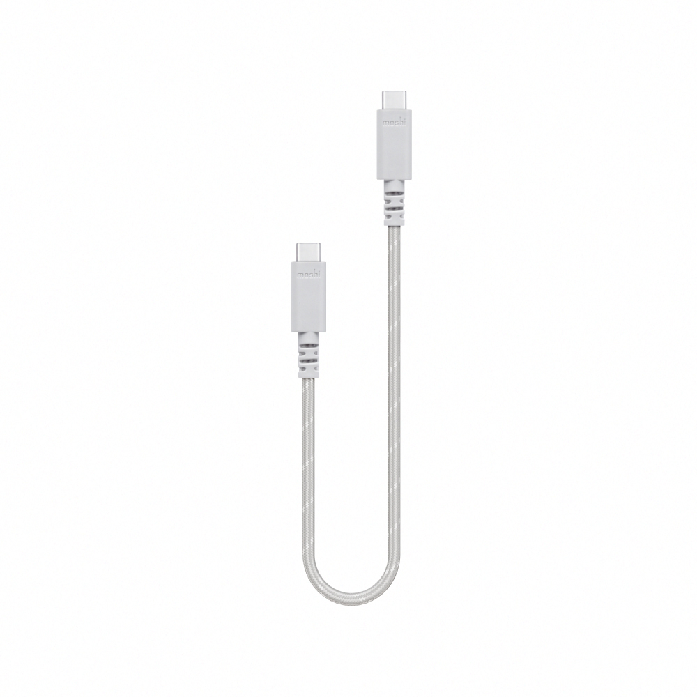 Moshi Integra USB-C to USB-C 240W/480Mbps 充電傳輸線 (0.3m)-灰 0.3m, , large