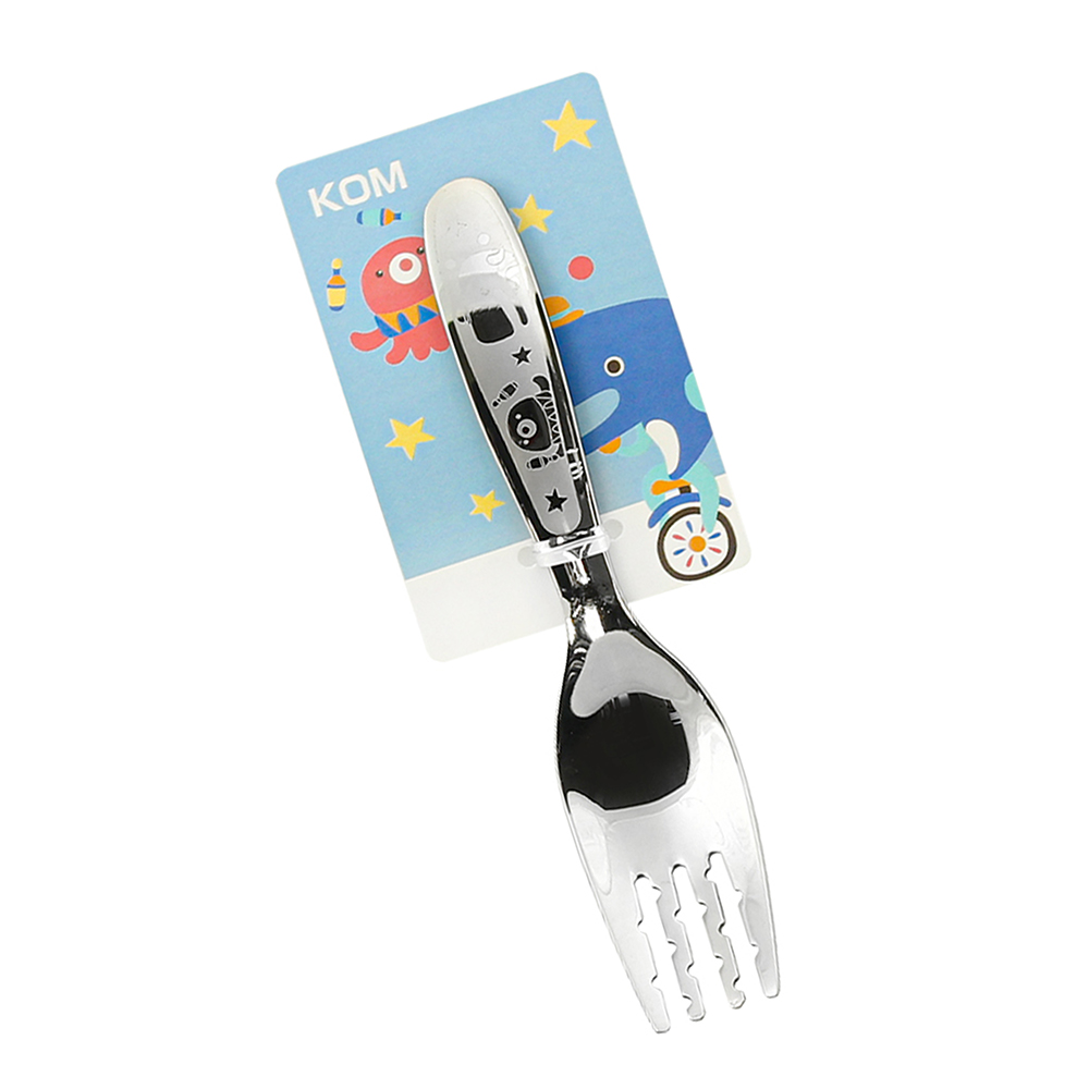 KOM316不鏽鋼兒童叉-鯨魚&小章魚-3入, , large
