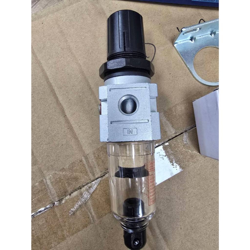 WIN五金 台灣製造 THB FR-202 HB 2分 迷你濾水調壓組 FR202 空壓機濾水器 調壓 濾水 附錶, , large