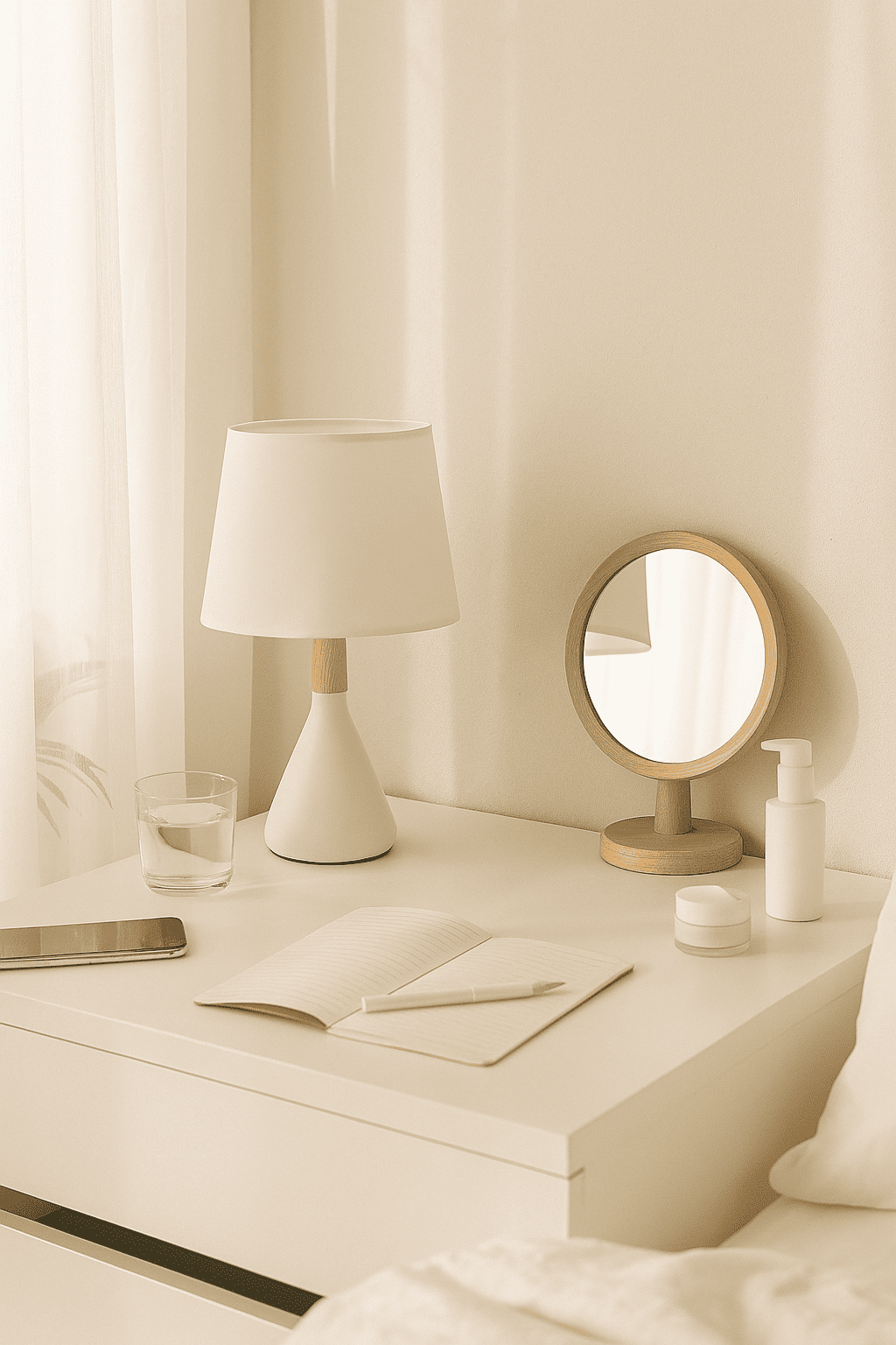 Jade Solid Wood Desk Lamp, , large