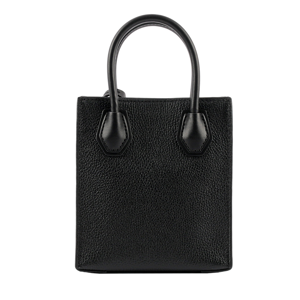 Michael Kors Mercer 荔枝皮革手提/斜背二用迷你琴譜包/黑色, , large