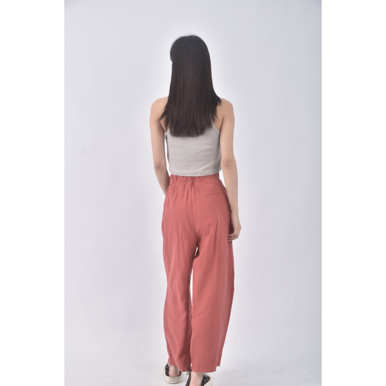 (XL) mango高腰寬鬆紅色長褲二手衣, , large