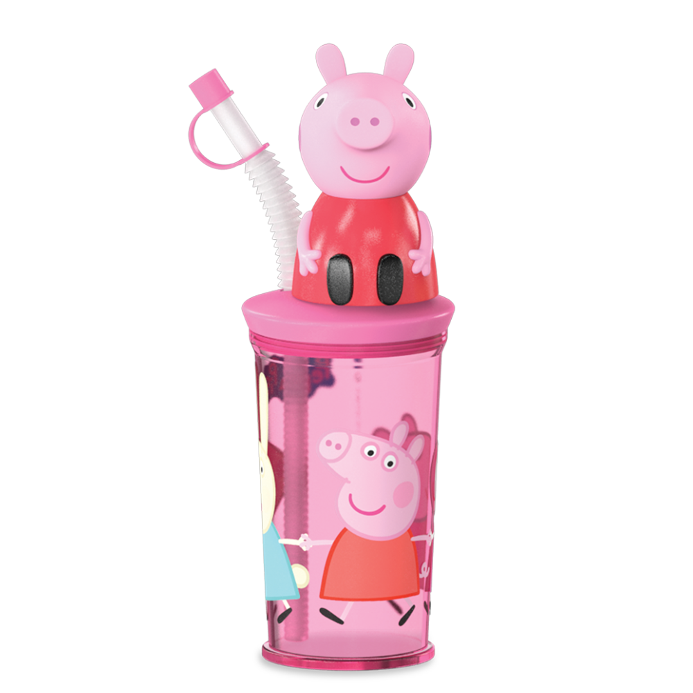 PEPPA PIG-吸管水杯(附糖果), , large