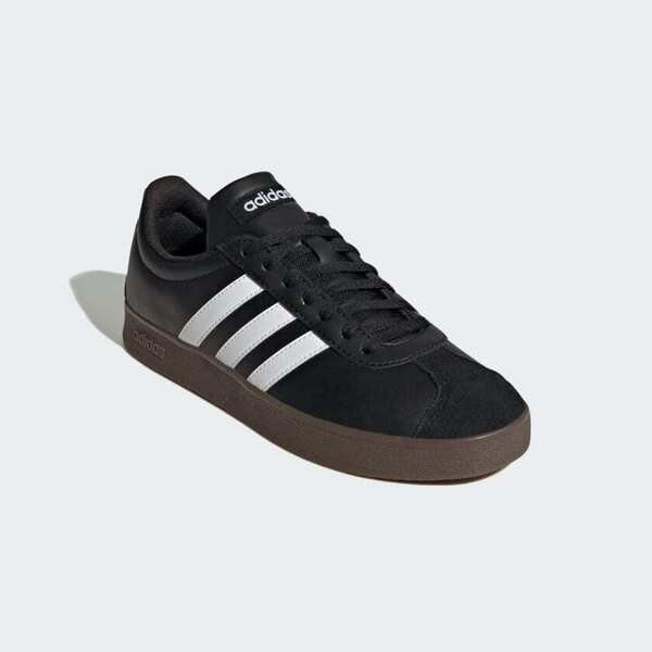 Kixpress-Adidas 愛迪達 VL Court Base 女 運動休閒鞋 舒適 黑 白 [ID3715], , large
