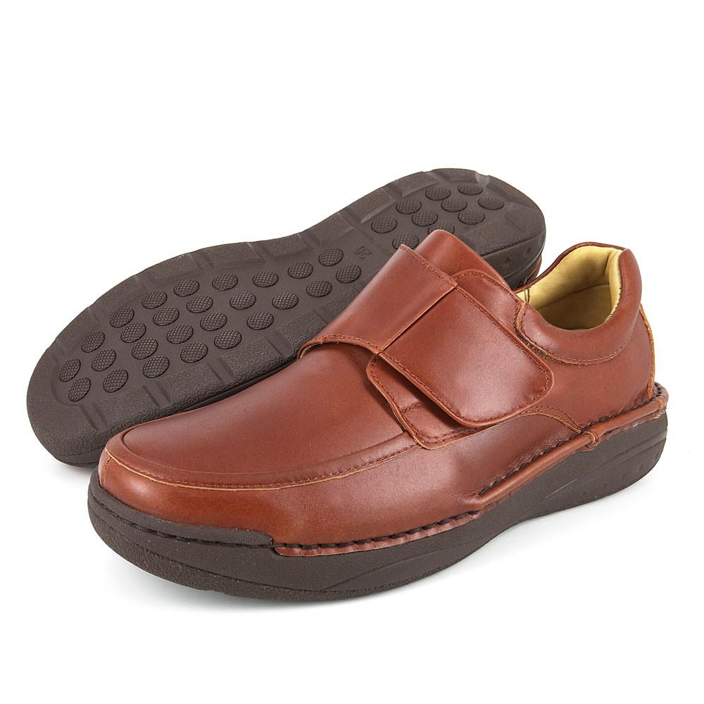 FRIGATE BIRD 手工紳士男鞋 休閒皮鞋 真皮鞋墊 Q彈 透氣 排濕 除臭 避震 減壓 耐走 耐久站 古銅 黑, , large