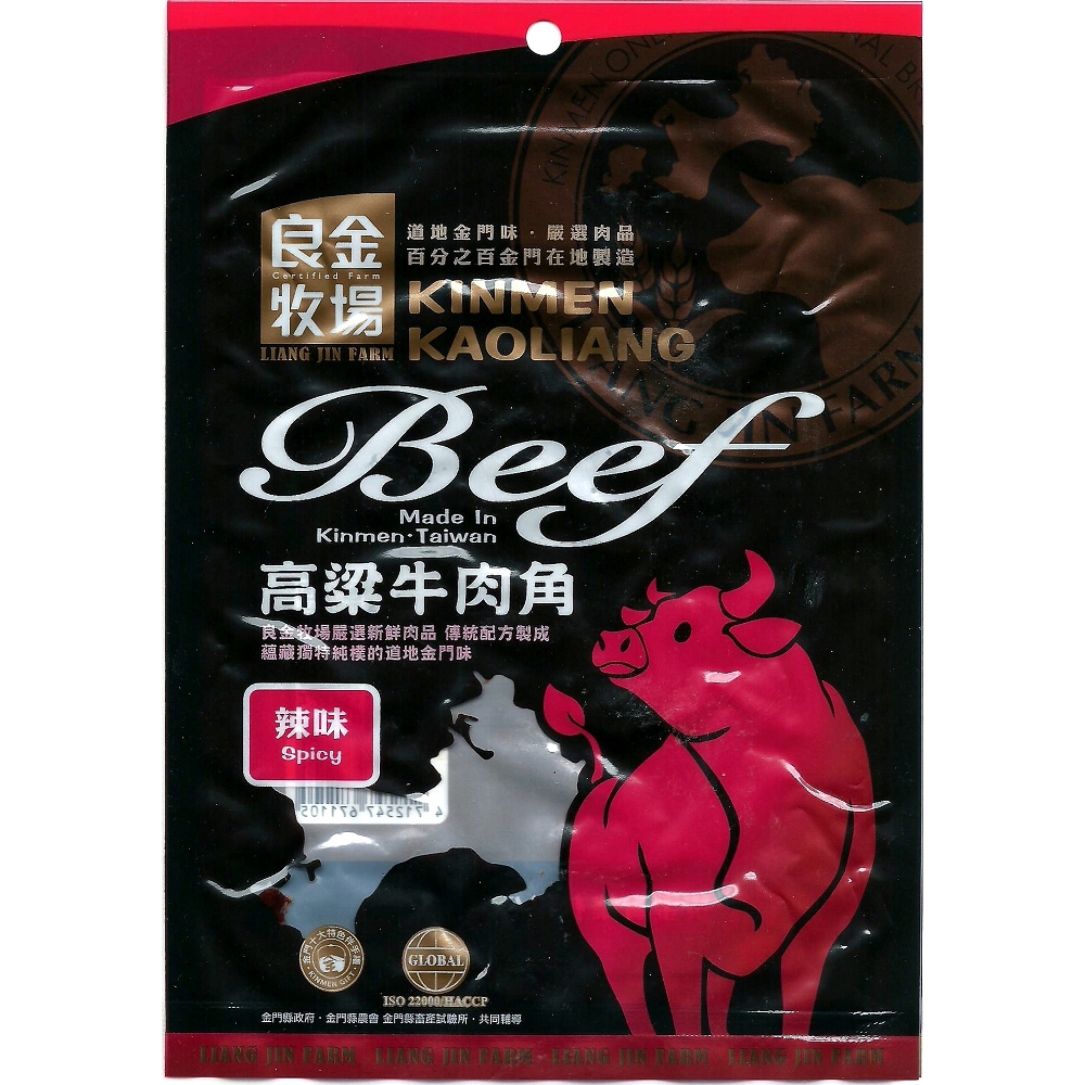【良金牧場】高粱辣味牛肉角6包(90g/包〉(免運費), , large