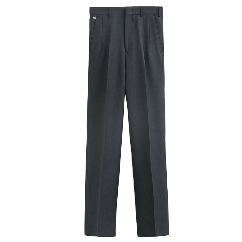 Mens Smart Trousers With Folds, , large