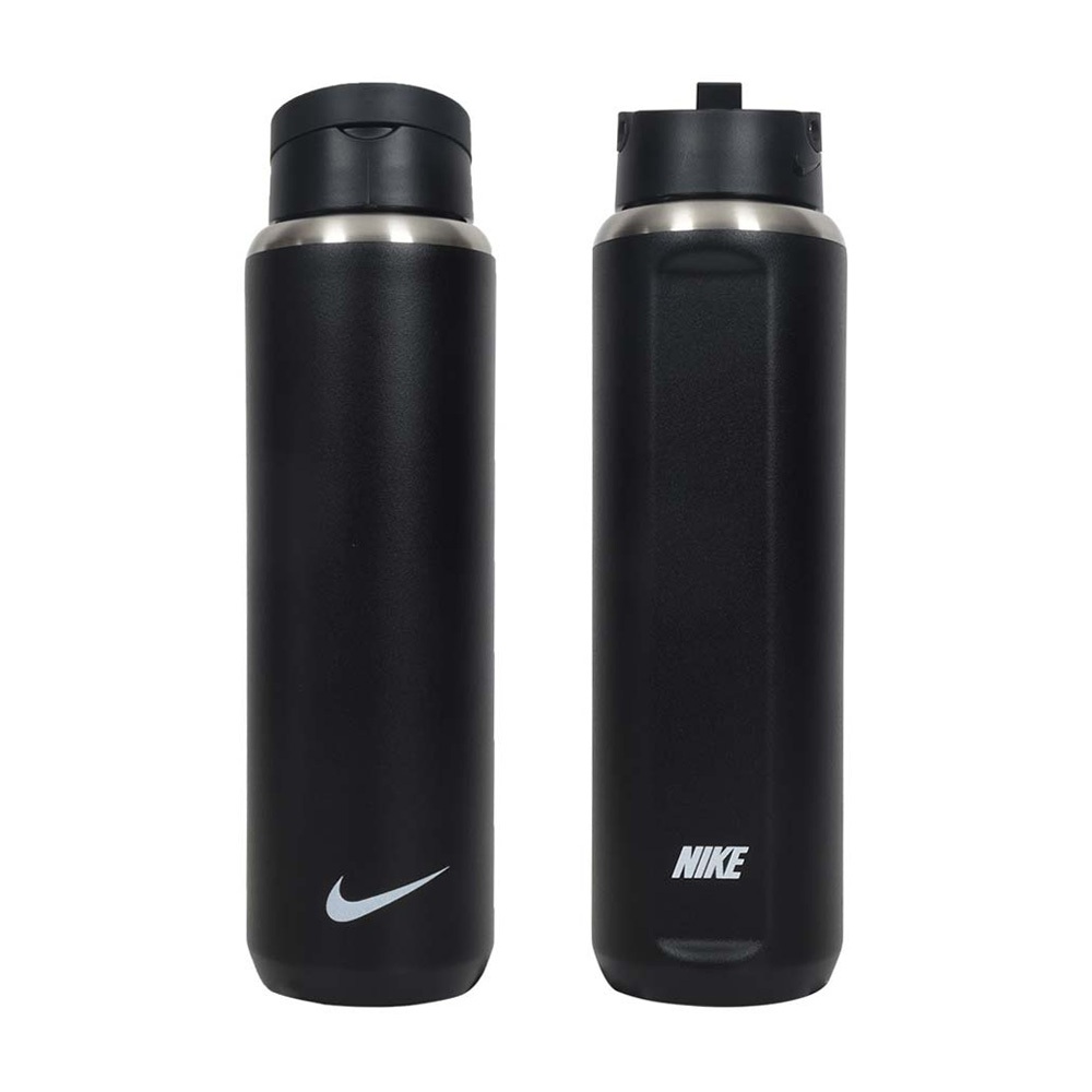 NIKE SS RECHARGE 吸管保冷瓶 24OZ 運動水壺 隨身杯 水瓶 耐用 便攜 人體工學 防漏 黑 咖啡紅, , large