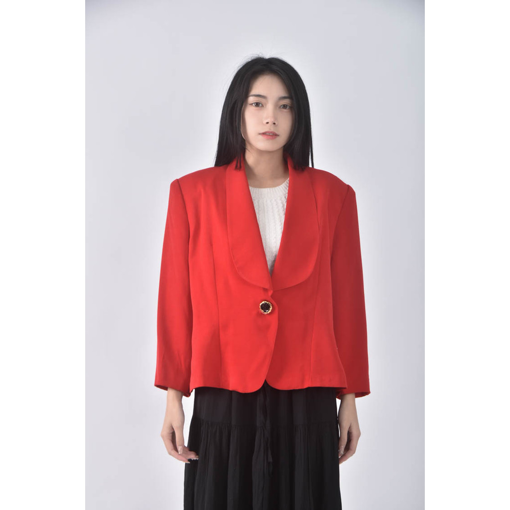 (XL) chiae lih素面紅色外套二手衣, , large