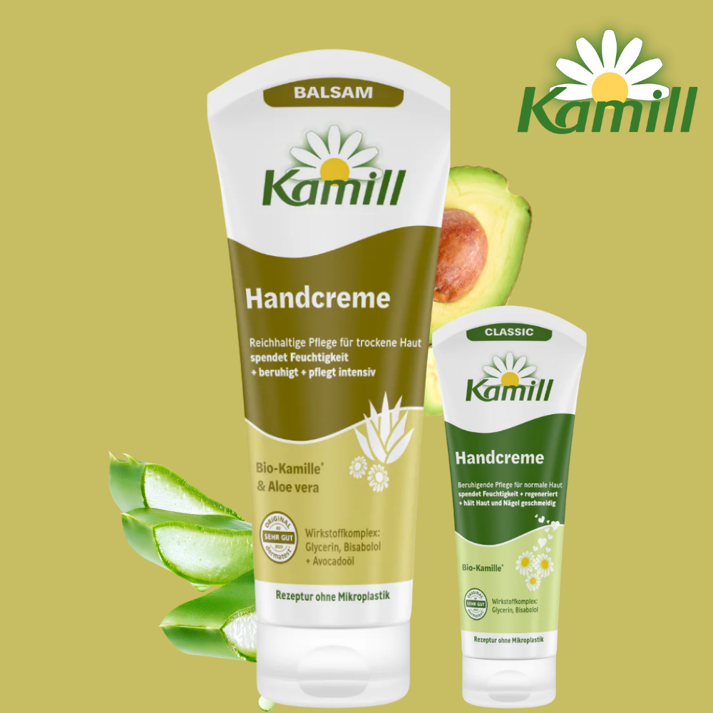 【買大送小組合】德國Kamill護手霜系列(高效保濕護手霜100ml+德國Kamill經典洋甘菊護手霜30ml), , large