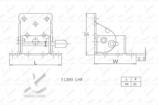【協進五金】新型折合腳 五彩 90度, , large