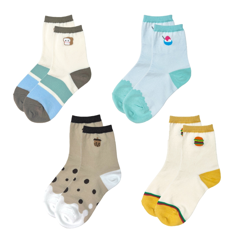 【D&G】食物親子襪22-25cm-吐司 女襪款 短襪 襪子, , large