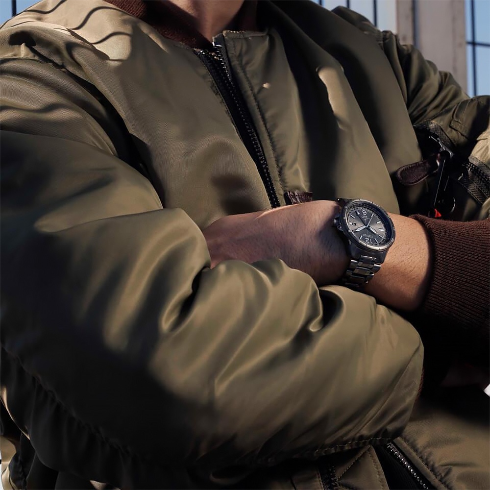CITIZEN 星辰 PROMASTER 限量飛行錶 GMT 兩地時間抗磁機械錶 NB6045-51H, , large