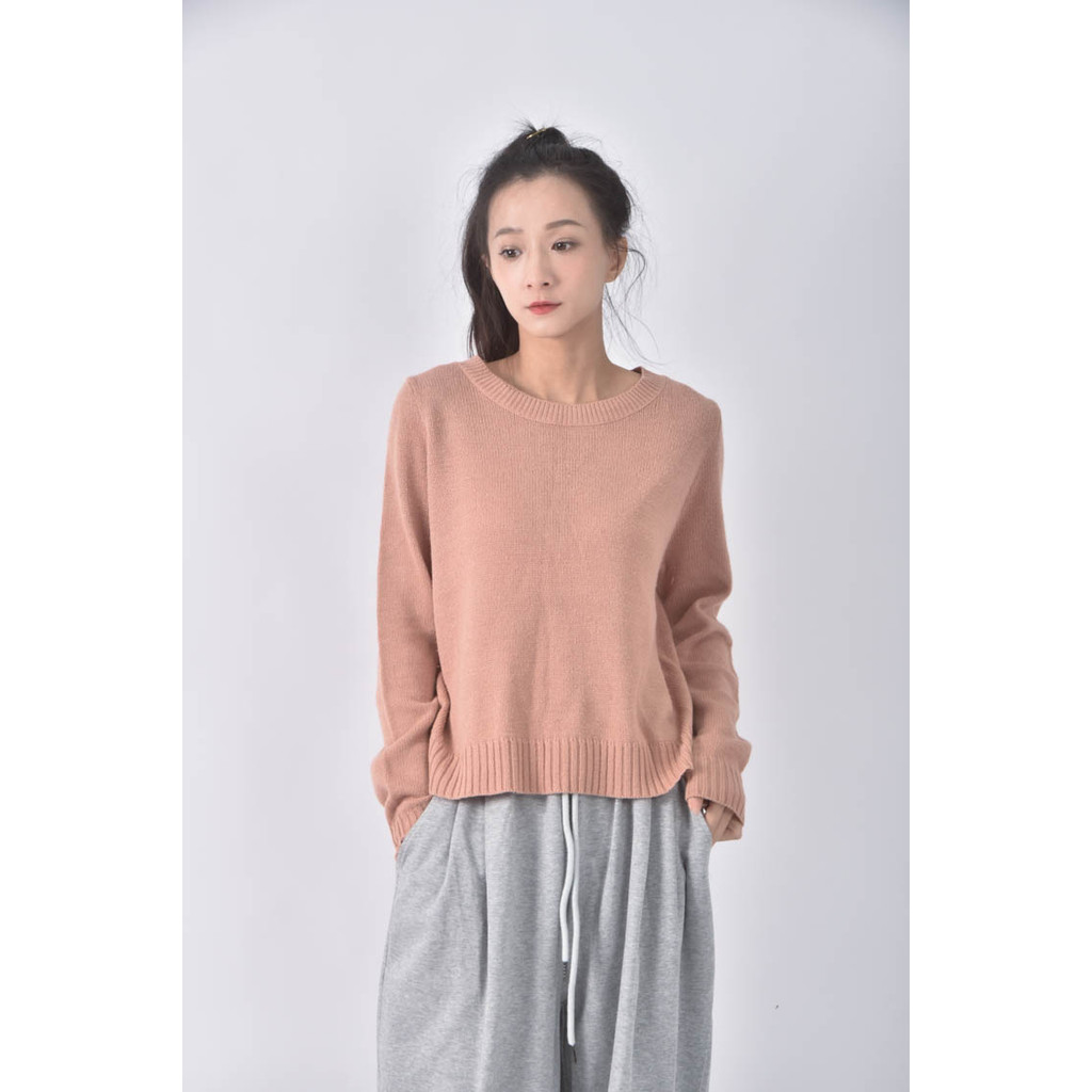 (XL) hm寬鬆粉色長袖上衣二手衣, , large