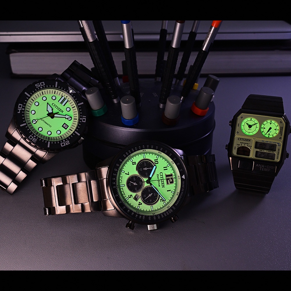 CITIZEN 星辰 夜光型者 光動能計時手錶 CA4507-84X, , large