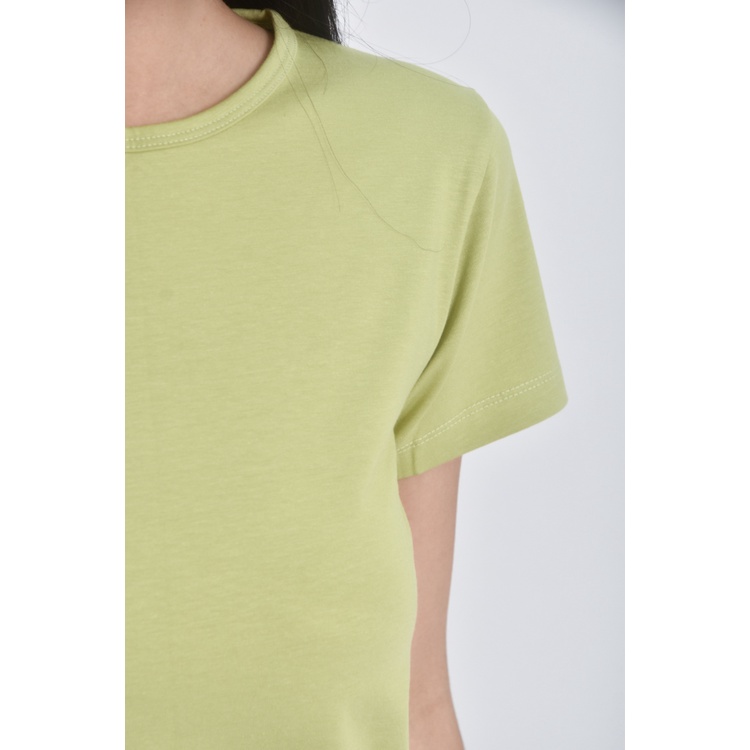 (S) approach韓牌質感草綠色短袖上衣二手衣, , large