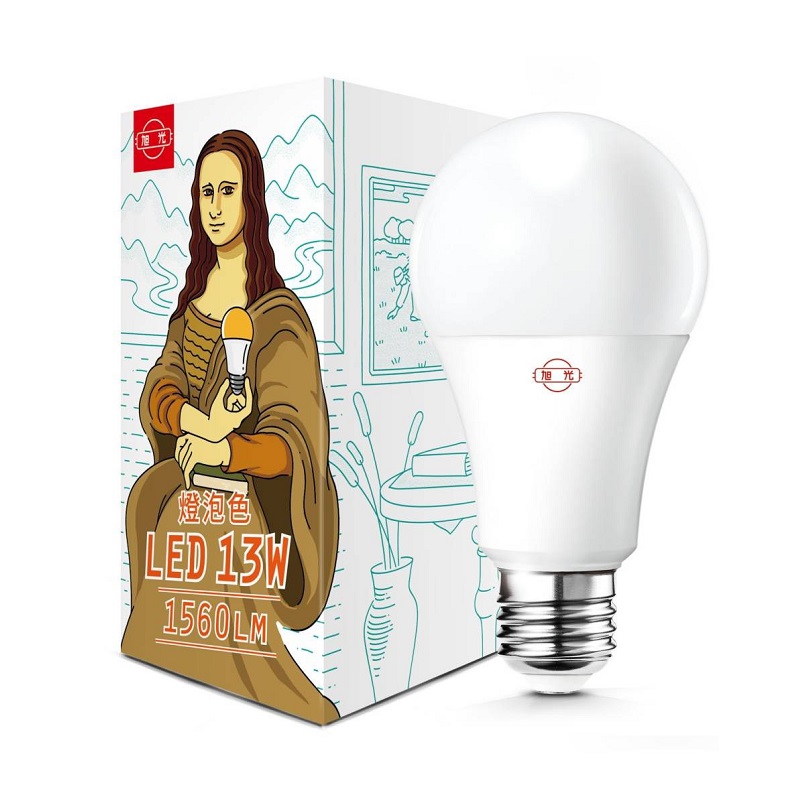 LED 13W  light bulb, 燈泡色, large