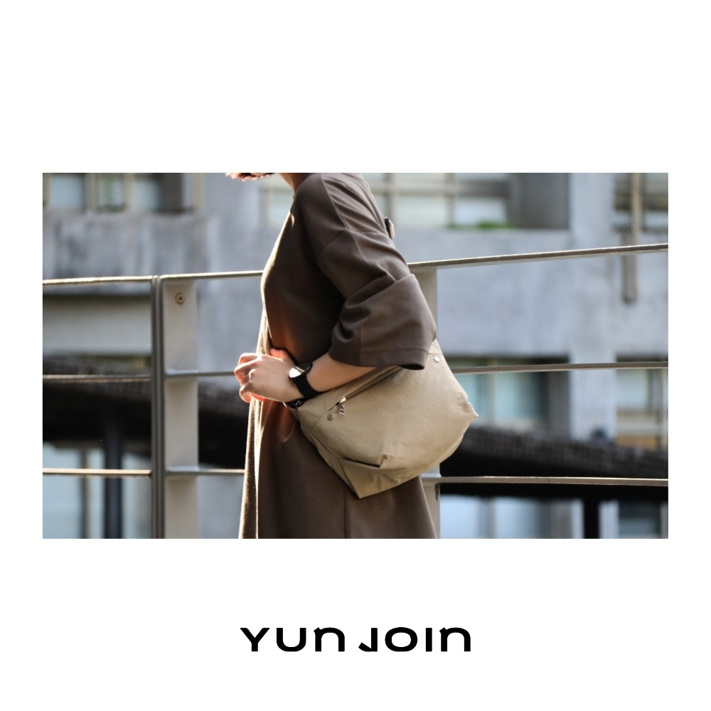 【YUN JOIN】AIRFLOW 多層梯形斜肩包-黑色 側背包 小包 肩背包 城市簡約 日韓系 隨身包, , large
