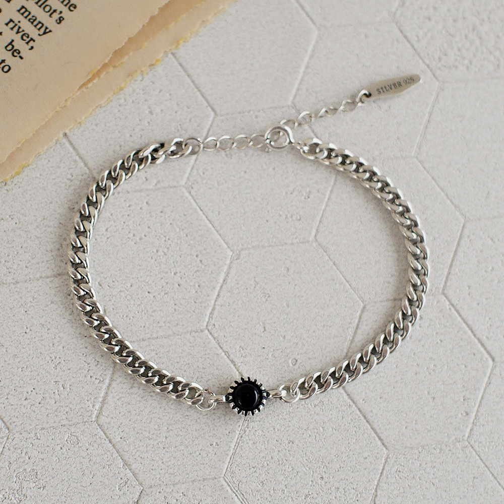 midnight jazz sterling silver bracelet, , large
