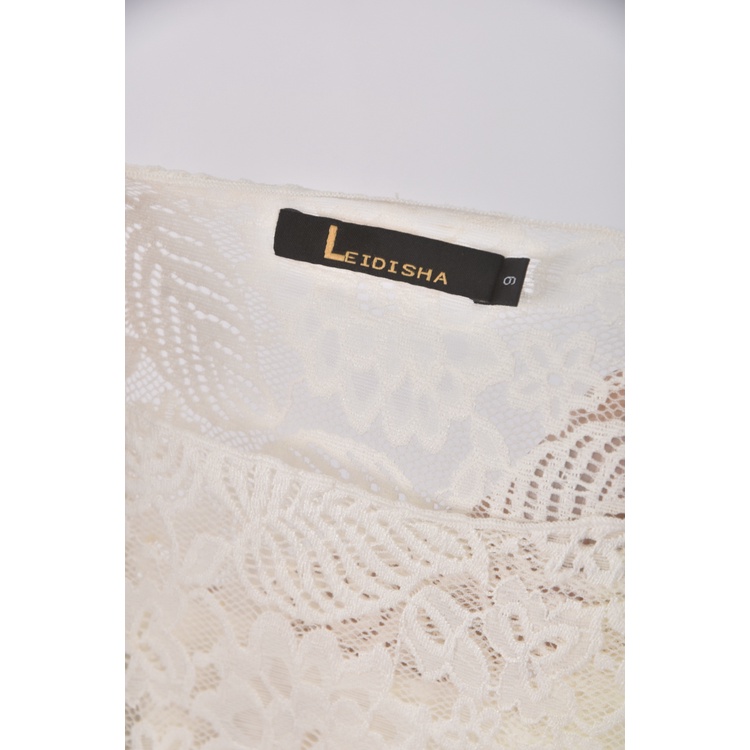 (M) leidisha蕾絲白色短袖上衣二手衣, , large