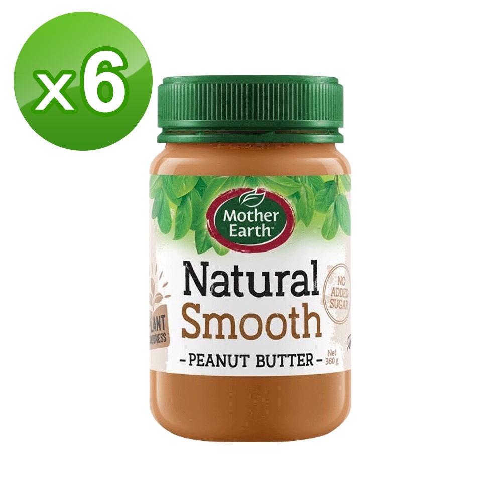 【千歲本舖】紐西蘭Mother Earth超級花生醬（絲滑）6入組, , large