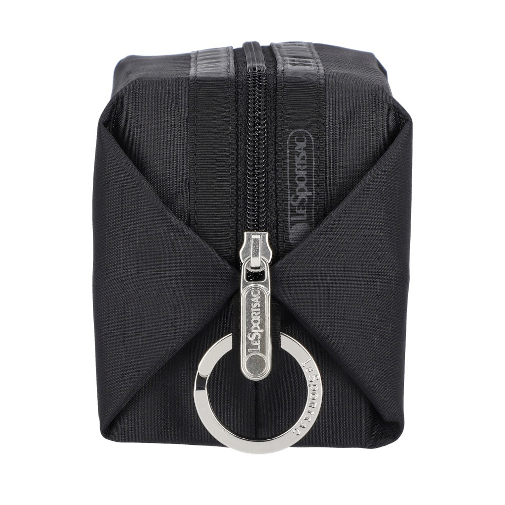Lesportsac Small Zip Pouch 拉鍊收納包 化妝包 盥洗包 送禮 推薦(永恆黑), , large