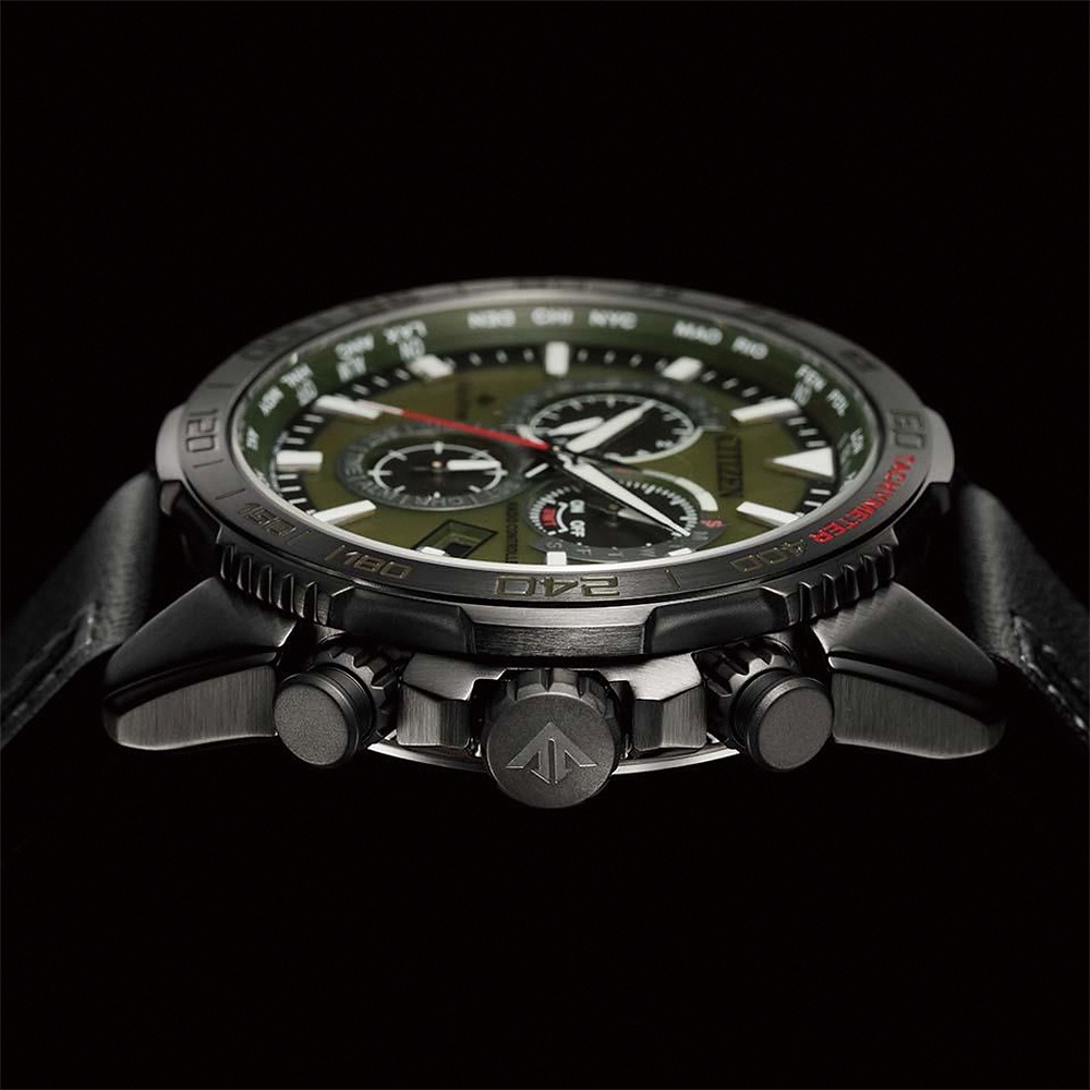 CITIZEN 星辰 PROMASTER 城市冒險 限量 光動能電波萬年曆計時手錶 CB5037-17X, , large