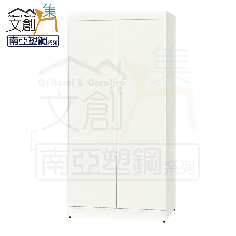 【文創集】賽波 環保3.1尺南亞塑鋼開門高衣櫃/收納櫃(客約商品), , large