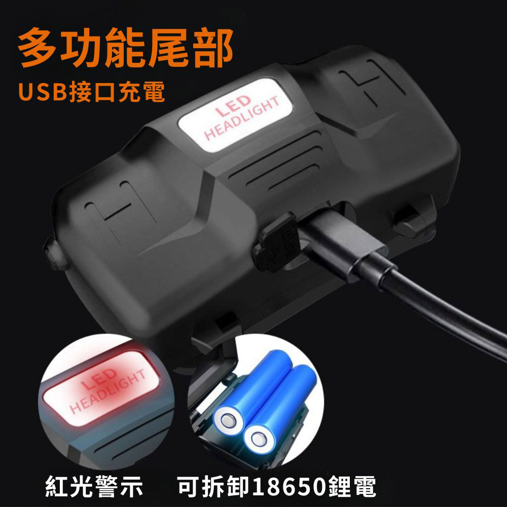 P50 Smart Sensor High-Intensity Headlamp (USB cable + 2 x 18650 batteries), , large