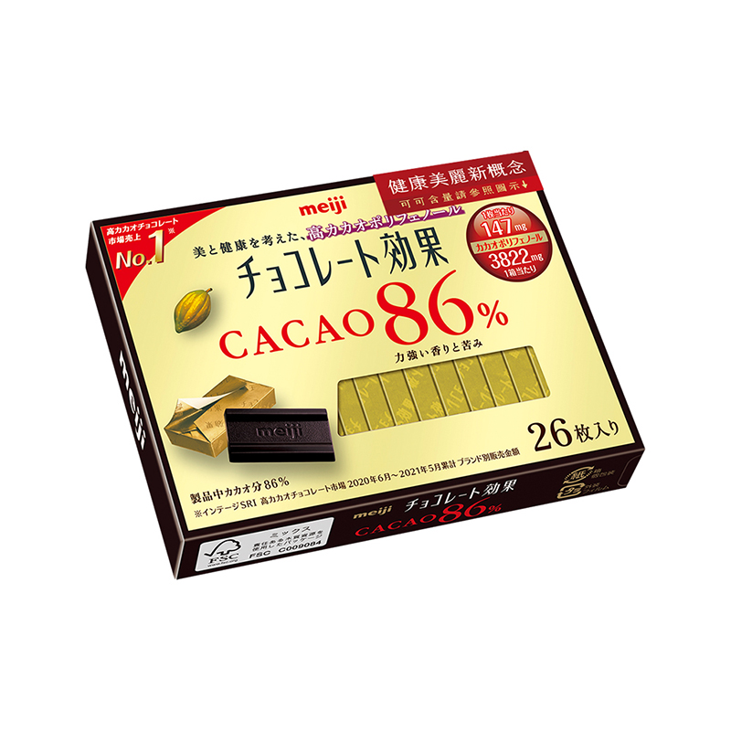 明治CACAO 86黑巧克力-26枚盒裝, , large