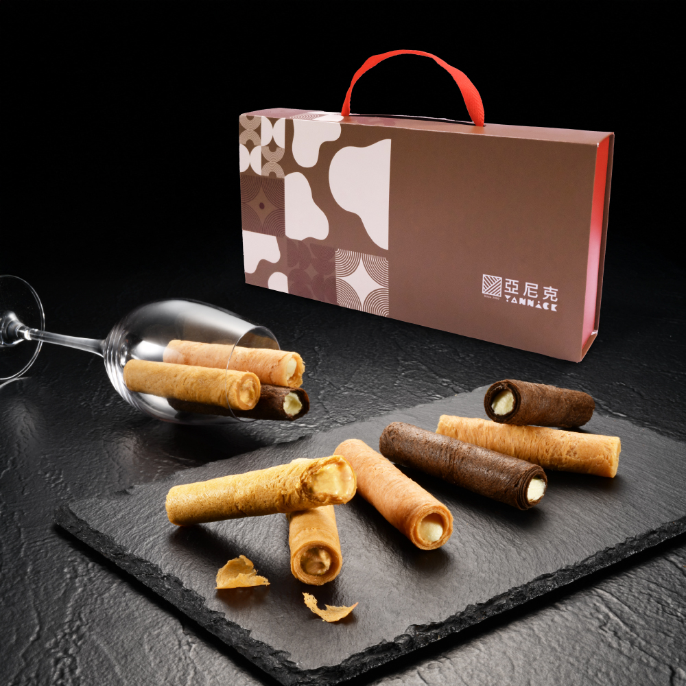 【亞尼克菓子工房】生乳捲風味蛋捲-鎏金禮盒(5個工作日出貨), , large