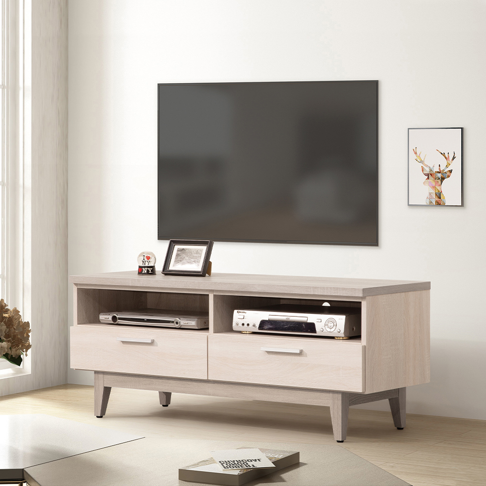 【唯熙傢俱】海瑟薇雙色4尺電視櫃, , large