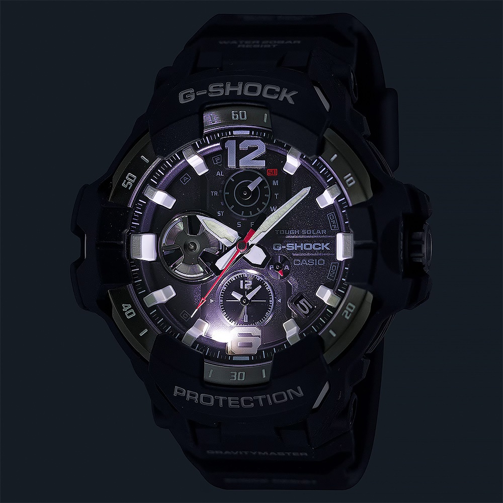 CASIO卡西歐 G-SHOCK MASTER OF G 專業航空錶 太陽能藍芽飛行錶 GR-B300-1A, , large