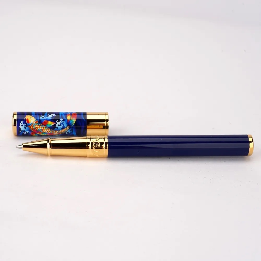 S.T.Dupont 都彭 錦鯉圖系列 D-INITIAL 鋼珠筆(262005), , large
