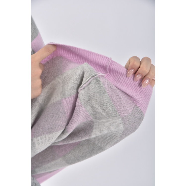 (XL) 格紋粉色長袖上衣二手衣, , large