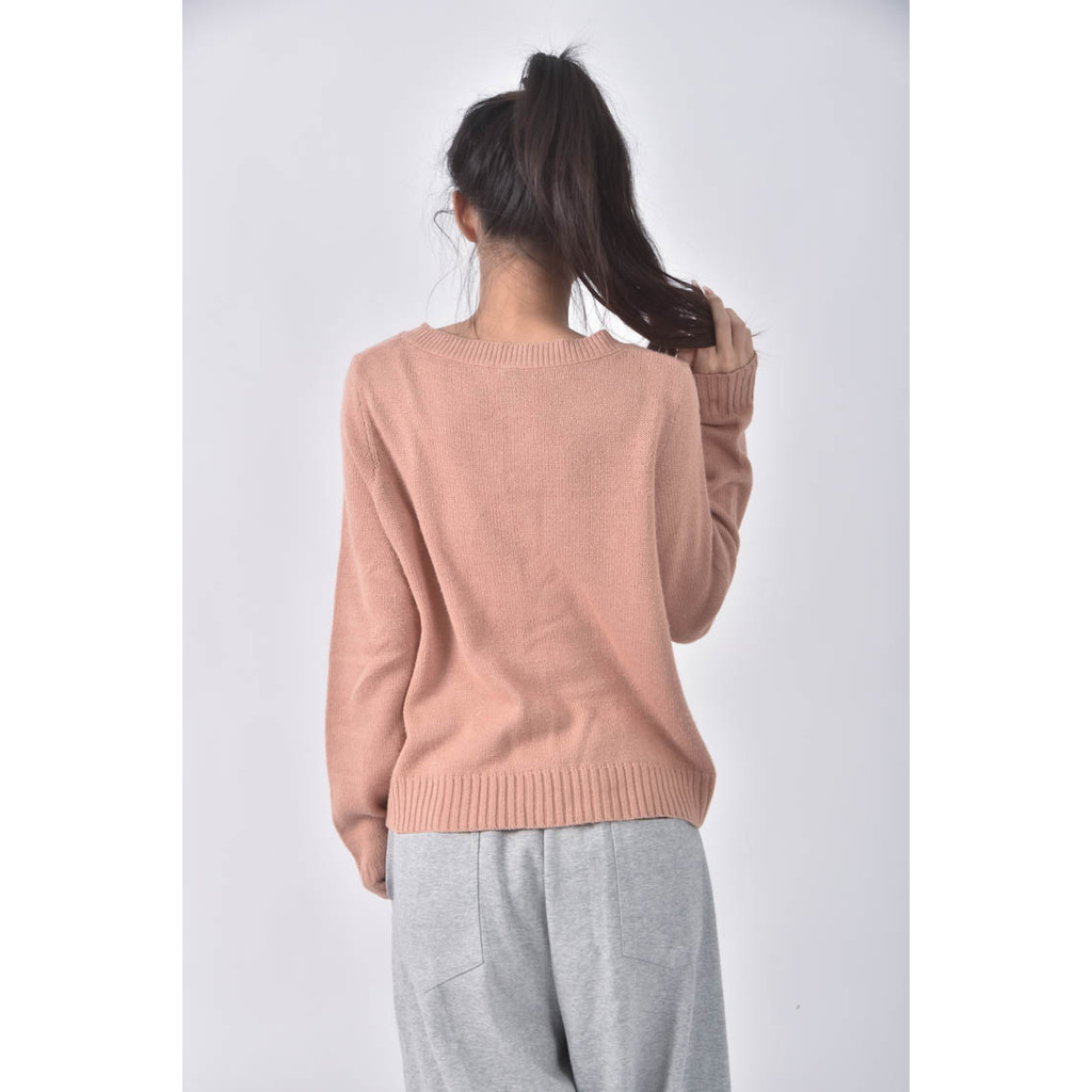 (XL) hm寬鬆粉色長袖上衣二手衣, , large