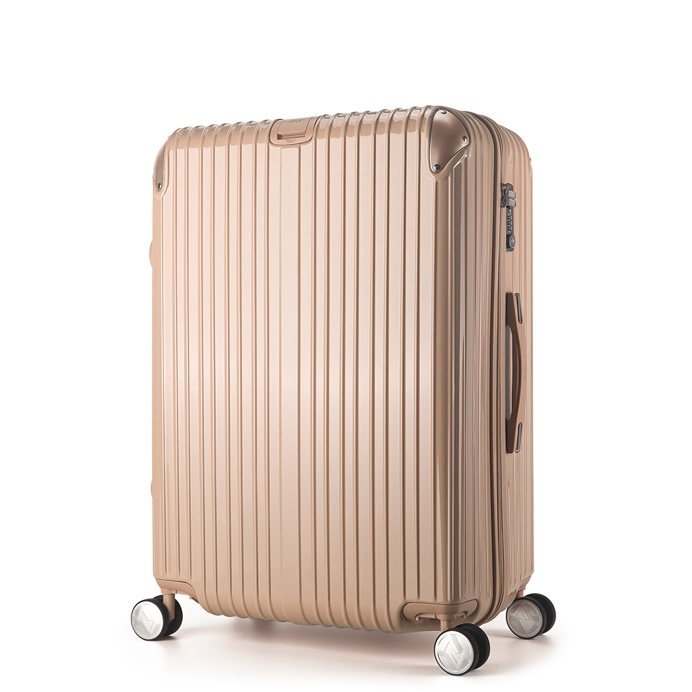 【ALLEZ】"Too Late to MeetII" 28-inch Luggage with Metal Corner Mont Blanc Brown, 蒙布朗棕, large
