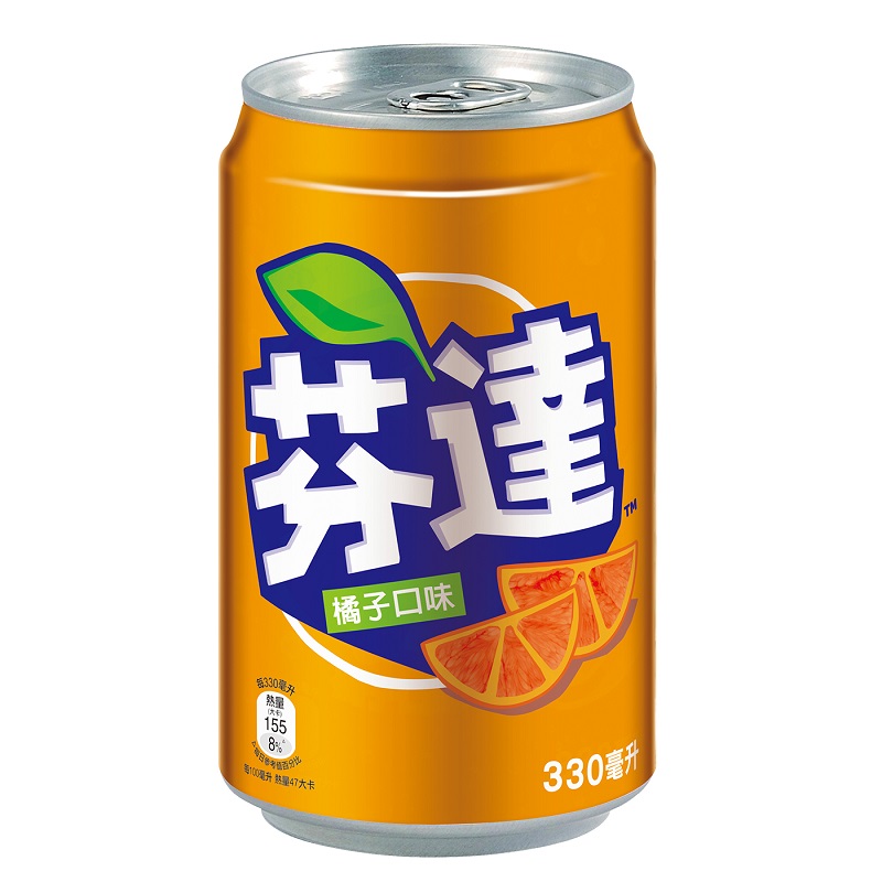 芬達橘子汽水330ml, , large
