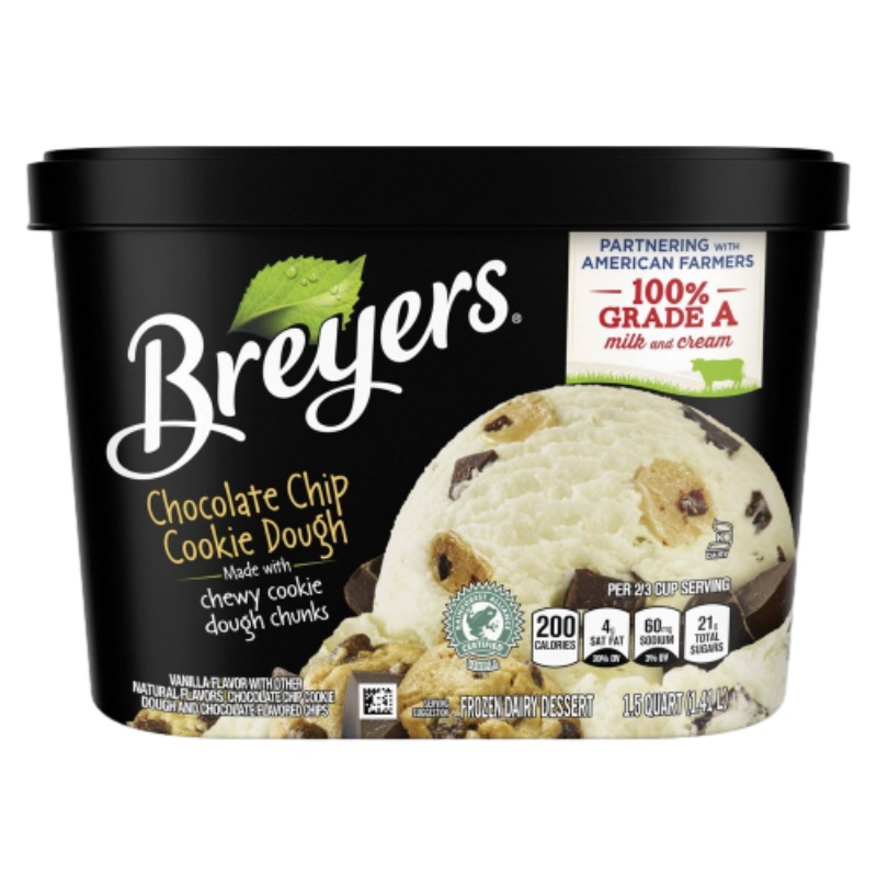Breyers巧克力碎片餅乾麵團冰淇淋, , large