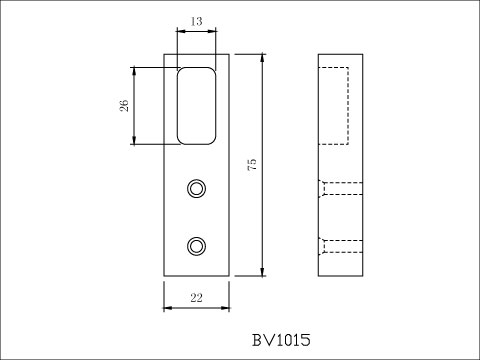 【協進五金】方扁有封口管頭 鋁原色拉絲, , large